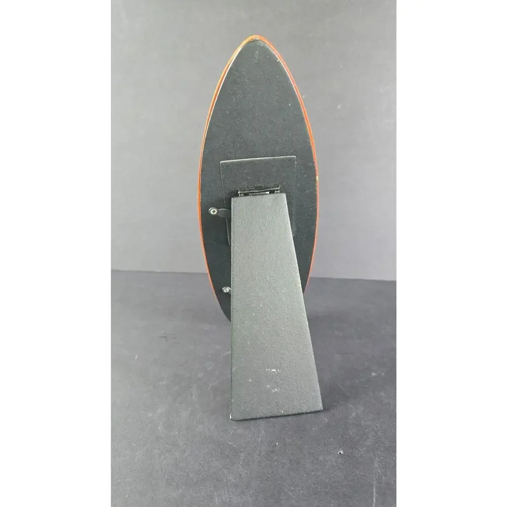 KC Hawaii Surfboard Double Picture Frame 2x3 Black Orange Wood Tabletop Decor